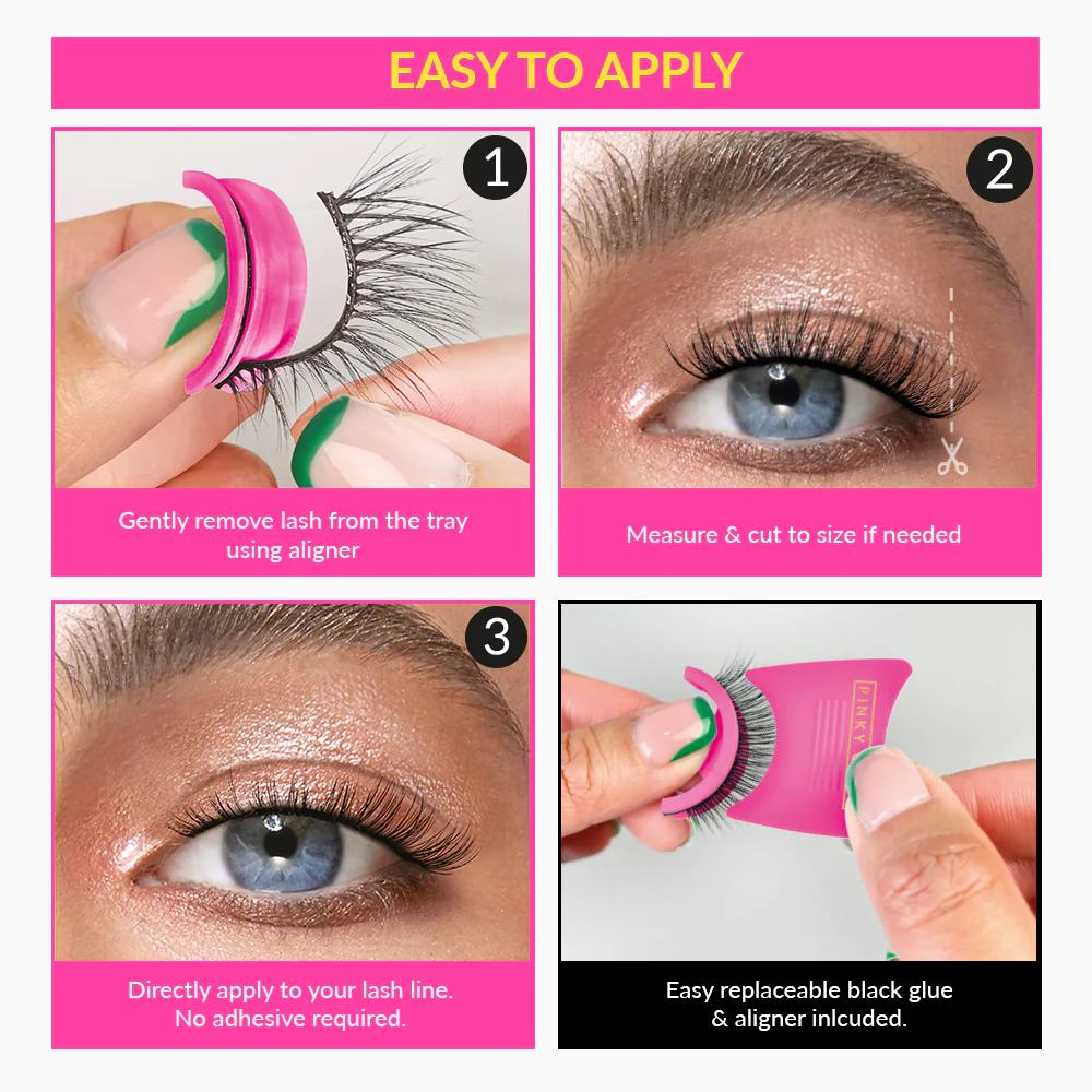 PikyGoat VIOLET Pre-glued Lashes