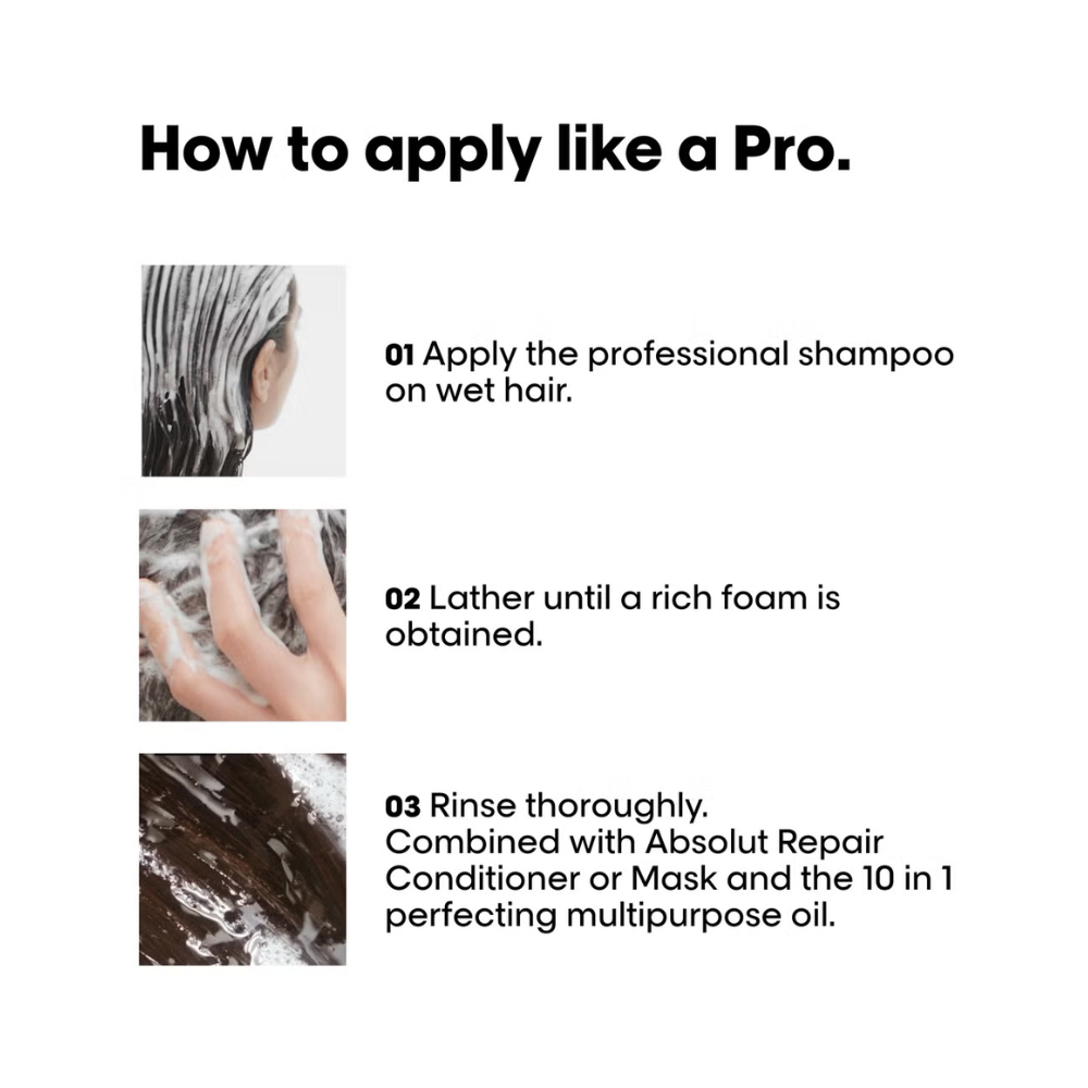 L’Oréal Serie Expert Absolut Repair Professional Shampoo, 300 ml