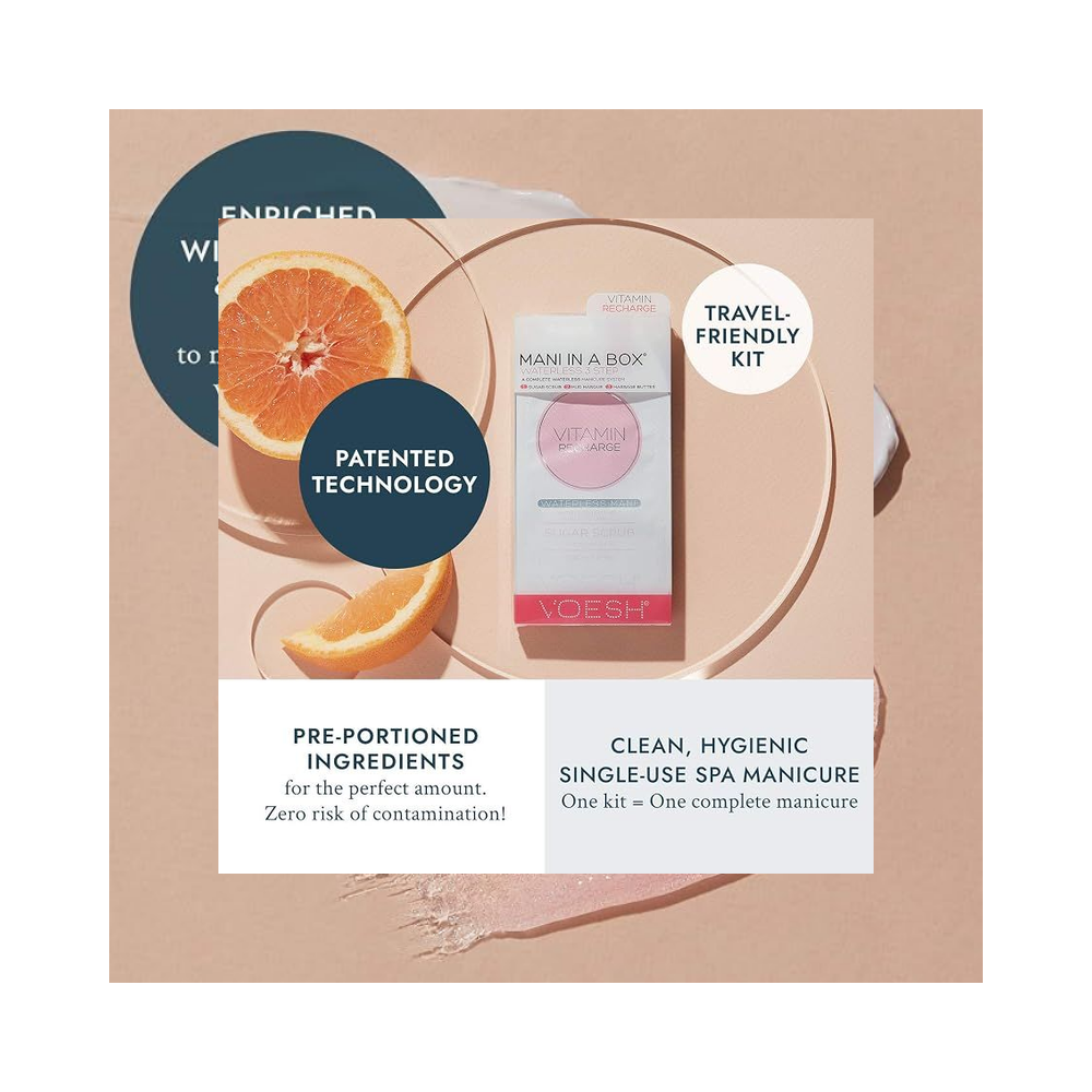 Voesh Mani in a Box Waterless 3 Step- Vitamin Recharge