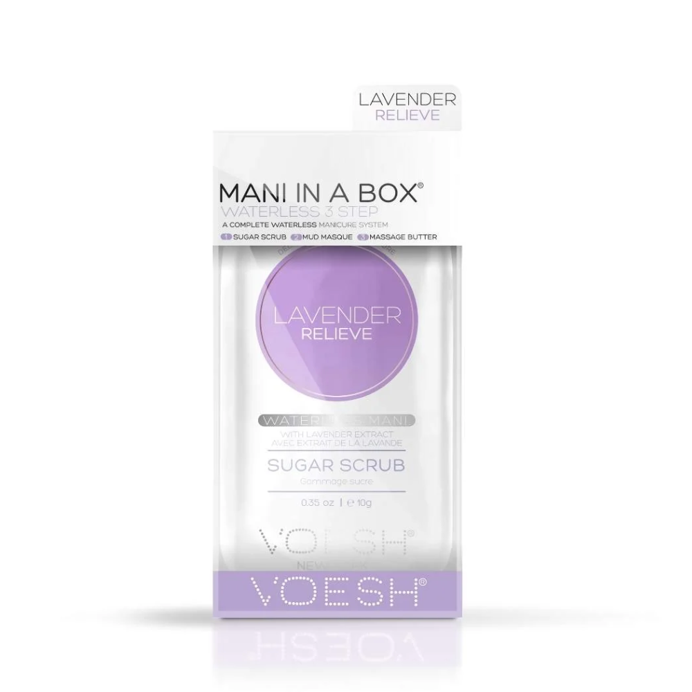 Voesh Mani in a Box Waterless 3 Step- Lavender Relieve
