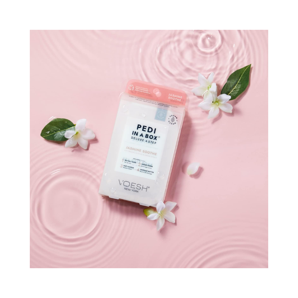 Voesh Pedi in a Box Deluxe 4 Step-Jasmine Soothe