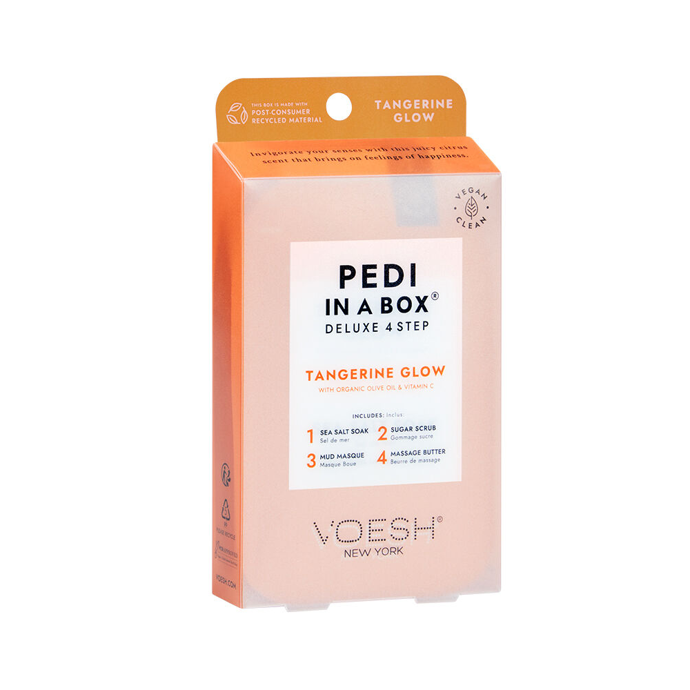 Voesh Pedi in a Box Deluxe 4 Step-Tangerine Glow