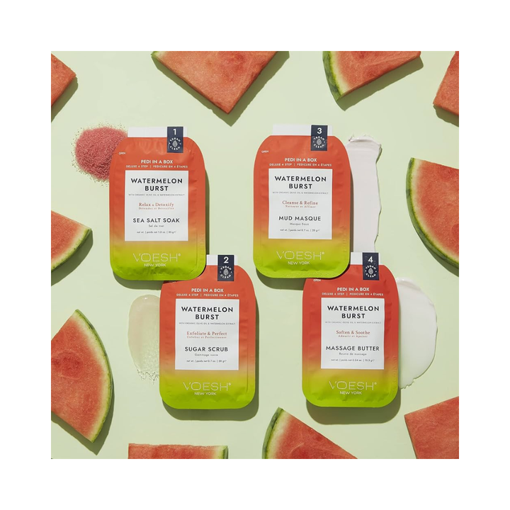 Voesh Pedi in a Box Deluxe 4 Step-Watermelon Burst