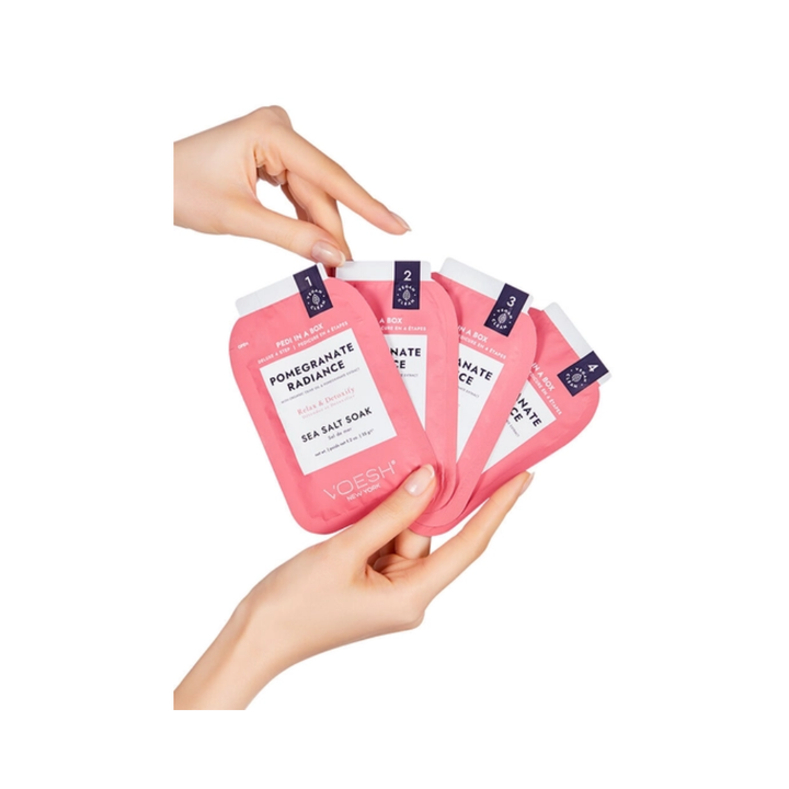 Voesh Pedi in a Box Deluxe 4 Step-Pomengranate Radiance